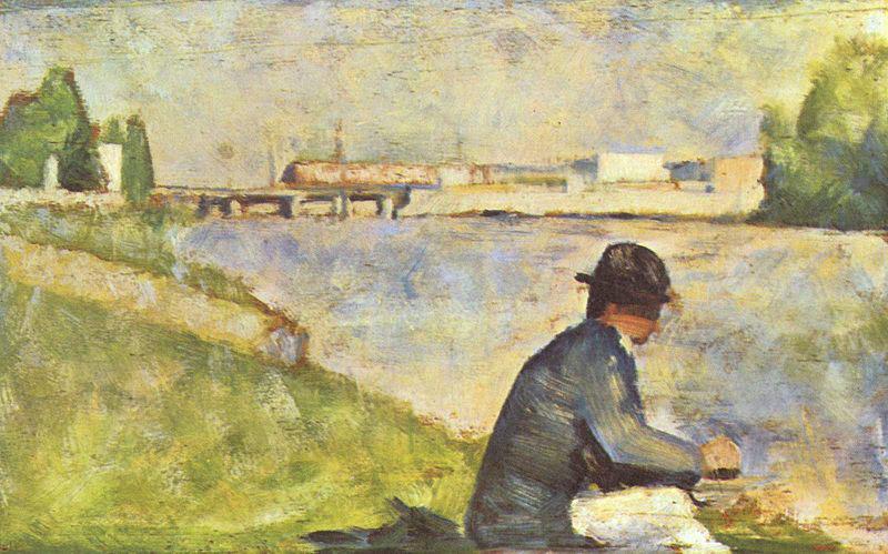 Georges Seurat Sitzender Mann